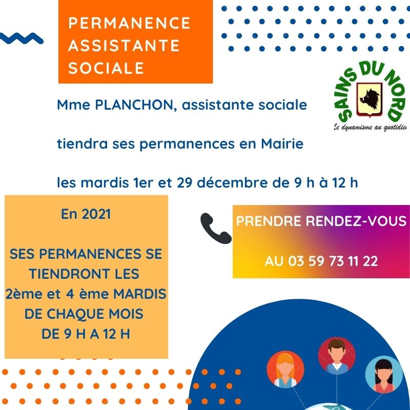 Permanence Assistante Sociale En Mairie Sains Du Nord